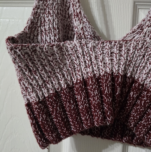 Free People Here All Day Brami Top, Cropped Two Tone Knit Sweater Cami Tank EUC! - Picture 8 of 11